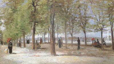 Vincent Van Gogh Lane at the Jardin du Luxembourg  (nn04) Sweden oil painting art